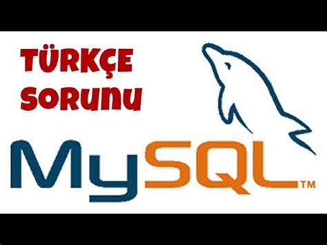 Mysql türkçe karakter